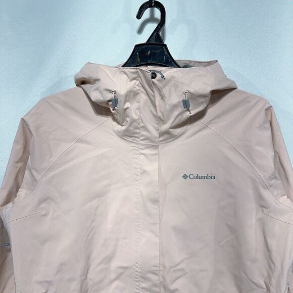 Columbia Women’s Staydry Rain Ski Jacket Light Pink Blush Windbreaker Size XL - Picture 4 of 11